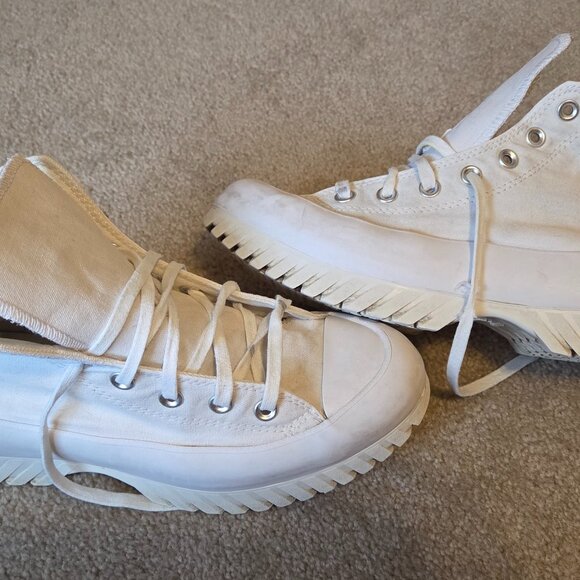 All White Converse Platform size 8 *Spring Clearance* - Picture 1 of 6